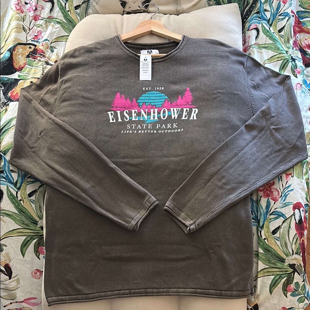 NWT Oversized Lightweight Gray State Park Sweater